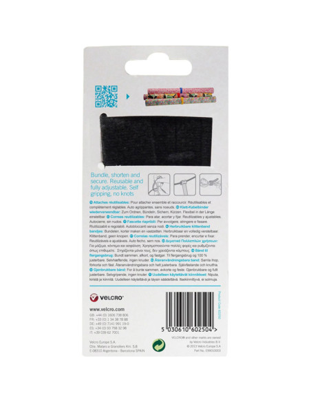 VELCRO® ONE-WRAP® Fascette per cavi 12mm x 20cm x 5 multicolori