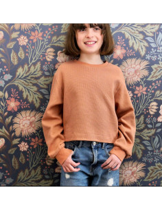 Modello di felpa corta Vancouver kids - Ikatee