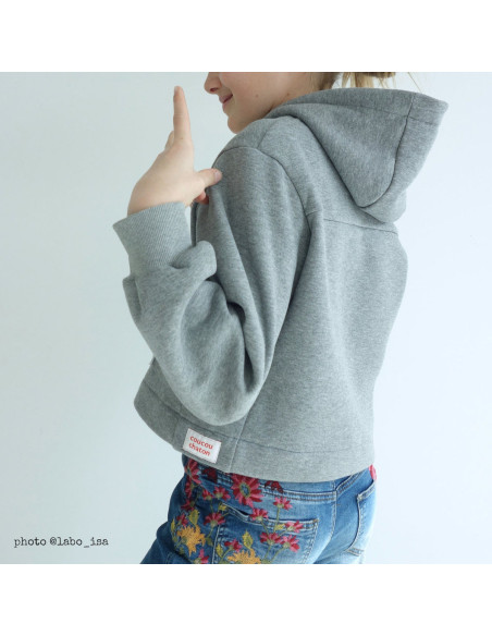 Modello di felpa corta Vancouver kids - Ikatee