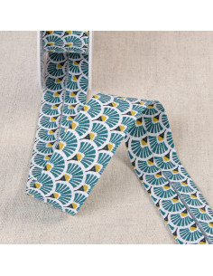 Sbieco ventagli - Blu petrolio