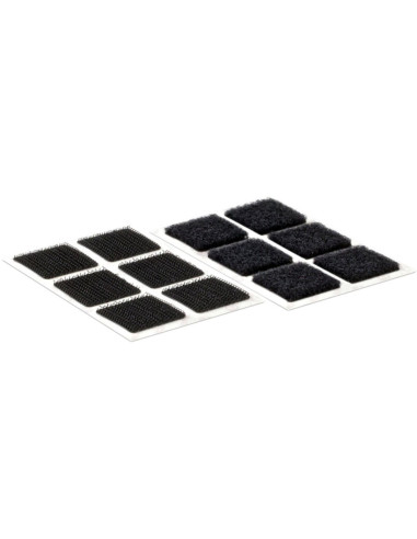VELCRO® Brand Quadrati adesivi autoadesivi 25mm x 24 nero