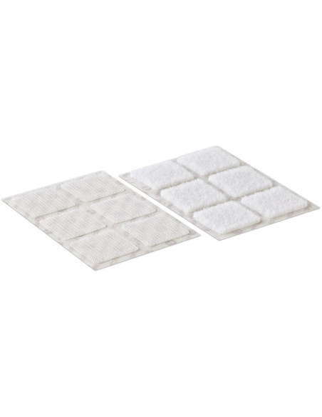 VELCRO® Brand Quadrati autoadesivi 25mm x 24 bianchi