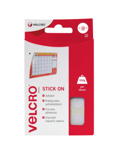 Pastiglie adesive autoadesive VELCRO® Brand 16mm x 16 bianche