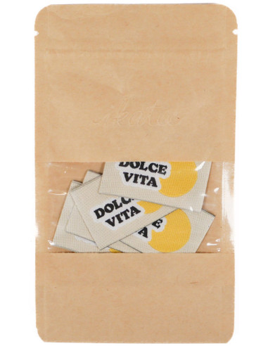 Set di 5 etichette tessute - Dolce vita