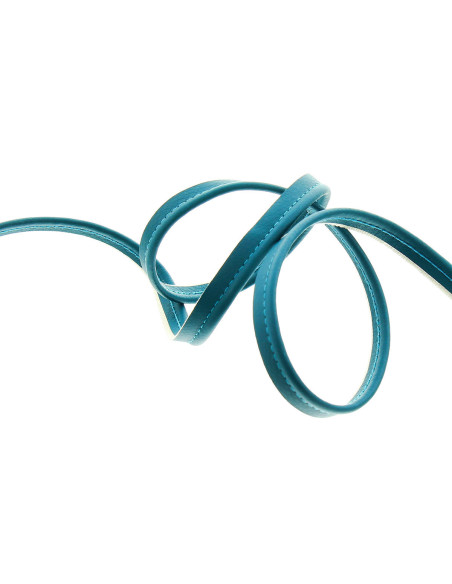 Bordino similpelle - Blu petrolio