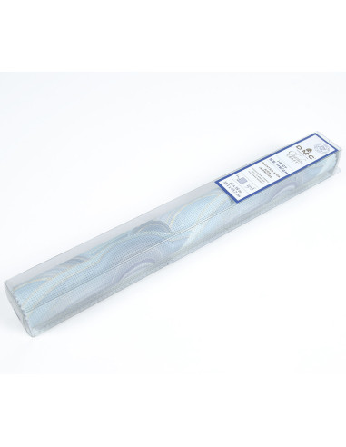 Tela aida 5.5 stampata da ricamare DMC - Agata blu
