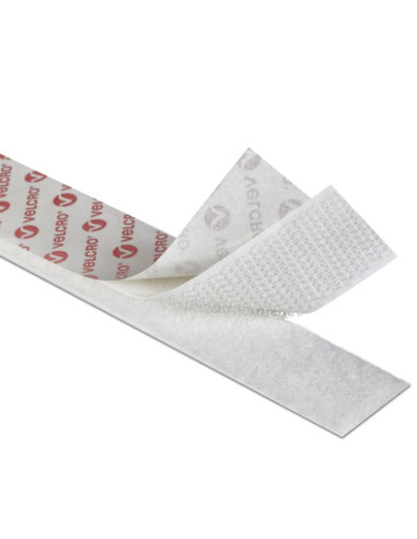 VELCRO® Brand Nastro autoadesivo misto (adesivo e da cucire) 20mm X 5M bianco