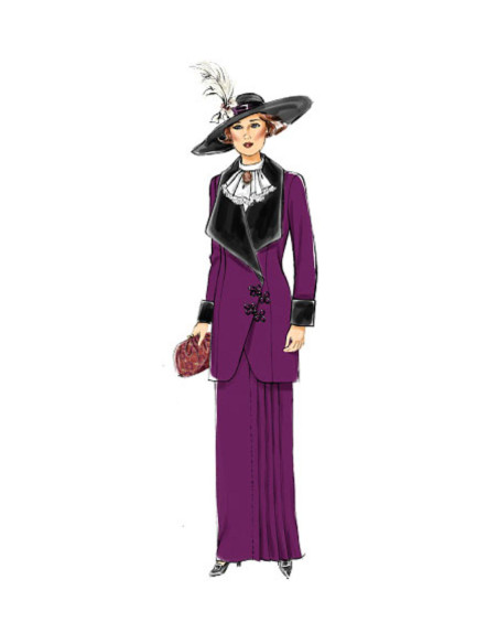 Modello di giacca, grembiule e gonna - Butterick 6108