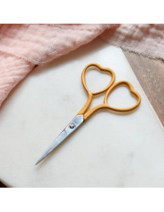 Forbici da ricamo cuore 9 cm - Lise Tailor - Senape