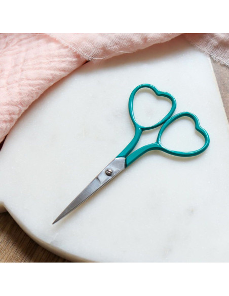 Forbici da ricamo cuore 9 cm - Lise Tailor - Pavone