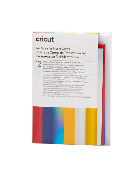 Set di 12 carte con buste R40 speciale Foil Celebration Cricut