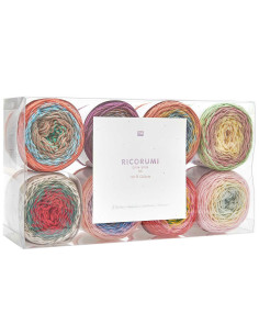 Confezione di 8 gomitoli di cotone Ricorumi Spin Spin