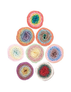 Confezione di 8 gomitoli di cotone Ricorumi Spin Spin 2