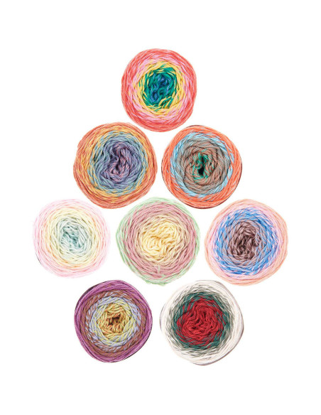 Confezione di 8 gomitoli di cotone Ricorumi Spin Spin