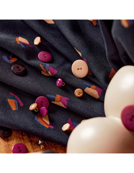 Tessuto viscosa Beryl Night - Atelier Brunette