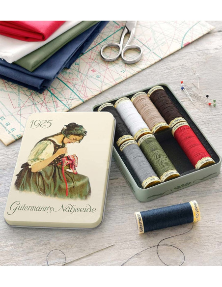 Set di 8 fili da cucito in poliestere Nostalgie 1925 Gütermann