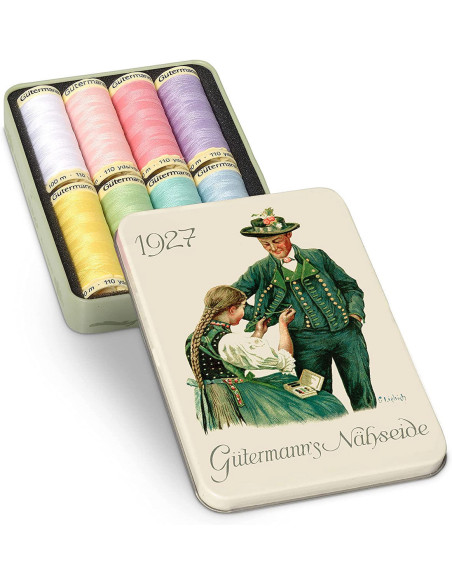 Set di 8 fili da cucito in poliestere Nostalgie 1927 Gütermann