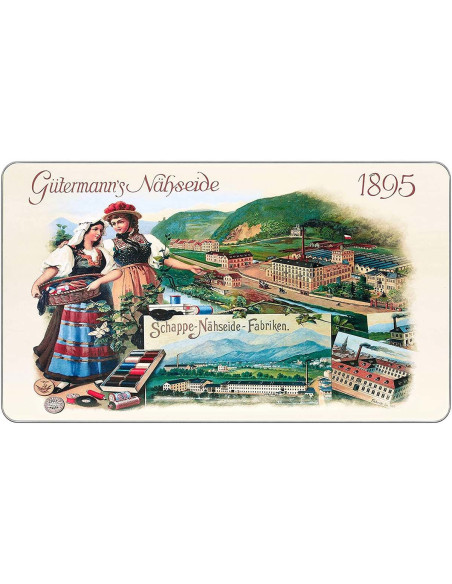 Scatola di 48 fili da cucito in poliestere Nostalgie 1895 Gütermann