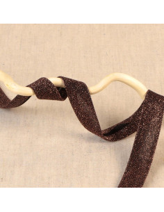 Nastro sbieco glitterato - Ruggine