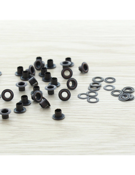 Confezione da 100 occhielli con rondelle 4 mm - Rame