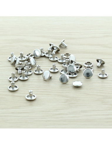 Confezione di 100 rivetti economici 9 mm - Argento