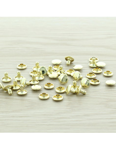 Confezione da 100 rivetti economici 9 mm - Oro