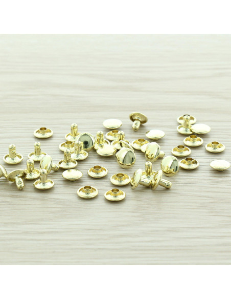 Confezione da 100 rivetti economici 9 mm - Oro