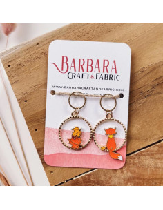 Set di 2 anelli marcapunti - Volpe