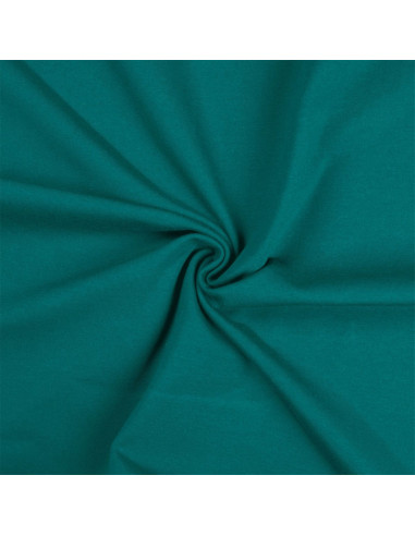 Tessuto jersey di cotone - Blu petrolio chiaro