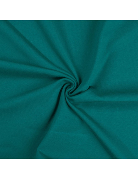 Tessuto jersey di cotone - Blu petrolio chiaro