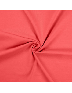 Tessuto jersey di cotone - Corallo