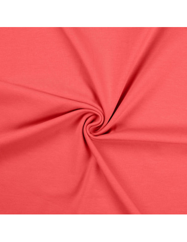 Tessuto jersey di cotone - Corallo