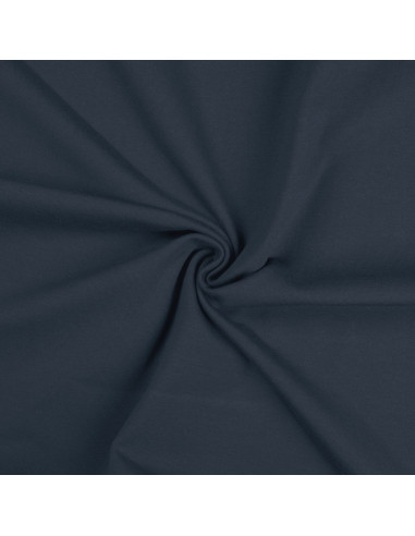 Tessuto jersey di cotone - Blu denim