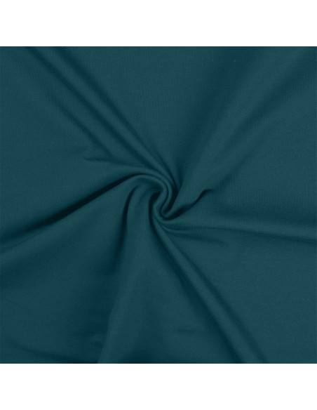 Tessuto jersey di cotone - Blu petrolio