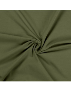 Tessuto jersey di cotone - Kaki