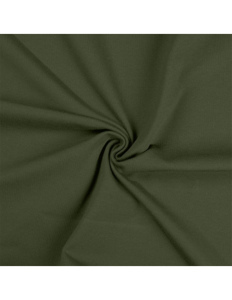Tessuto jersey di cotone - Verde militare