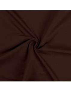 Tessuto jersey di cotone - Marrone scuro