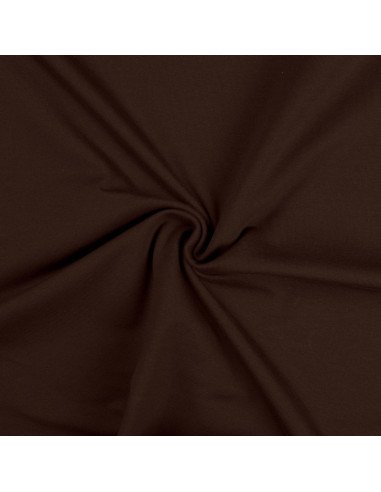Tessuto jersey di cotone - Marrone scuro