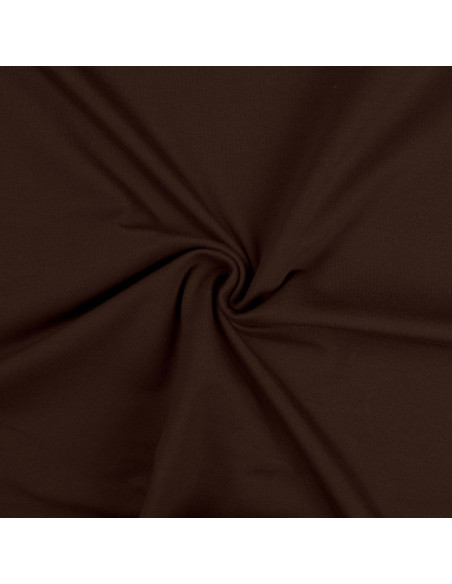 Tessuto jersey di cotone - Marrone scuro