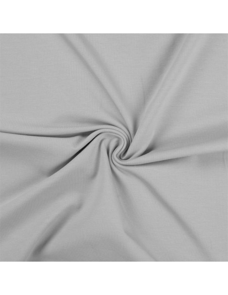 Tessuto jersey di cotone - Grigio argento