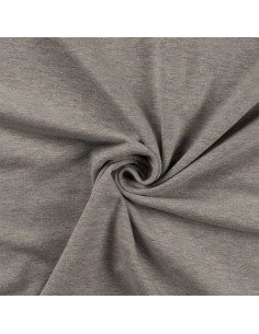 Tessuto jersey di cotone - Grigio chiaro mélange