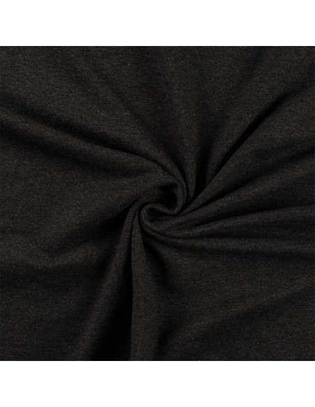 Tessuto jersey di cotone - Grigio mélange scuro