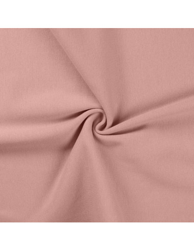 Tessuto jersey a coste - Rosa antico