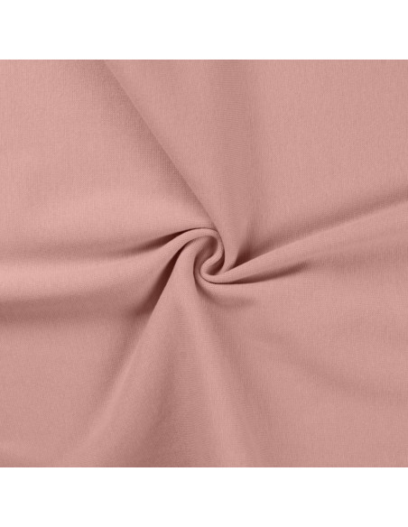 Tessuto jersey a coste - Rosa antico