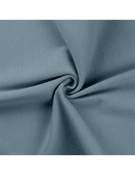Tessuto jersey a coste - Blu grigio