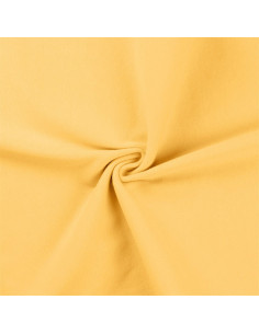 Tessuto jersey a coste - Giallo paglierino