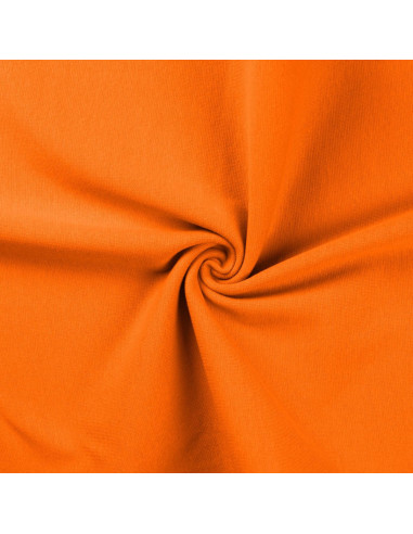 Tessuto jersey a coste - Arancione