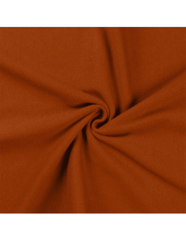 Tessuto jersey a coste - Cognac