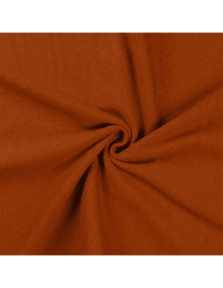 Tessuto jersey a coste - Cognac
