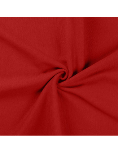 Tessuto jersey a coste - Rosso scuro